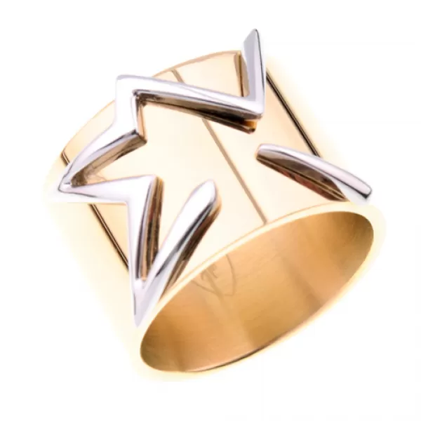 Thierry Mugler ocelový prsten T21097D