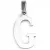 Přívěsek ocel - písmeno G 53260218-G