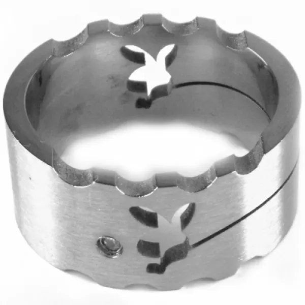 Ocelový prsten se zirkony 233069