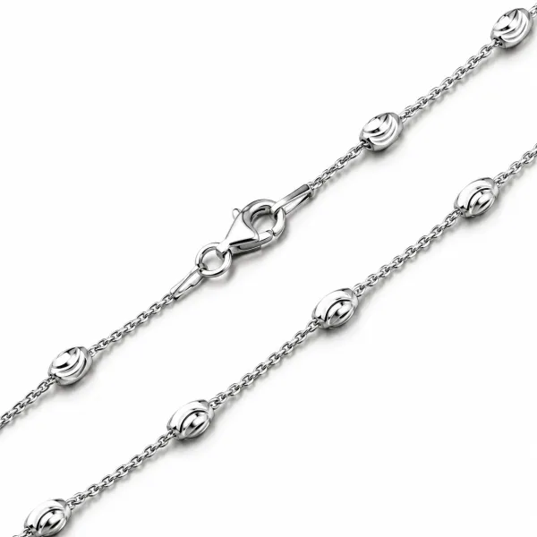 Řetízek s oválnými ozdobami -  stříbro 925 CHRS-ST-OV-C0001-003