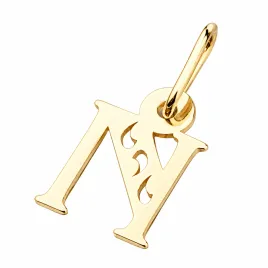 Přívěsek žluté zlato 585 písmeno N 442-0002-N
