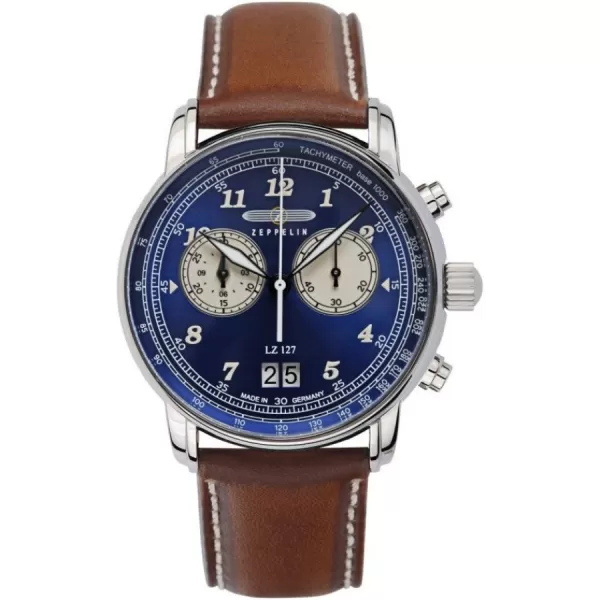 Hodinky Zeppelin LZ127 Graf Zeppelin Quartz Chronograph Big Date