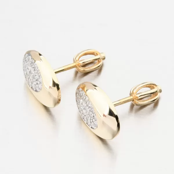 Dámské náušnice stříbro 925 zirkon zlacené PKL-2265