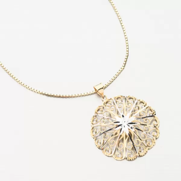 Dámský přívěsek žluté zlato 585 filigrán PKL23-008