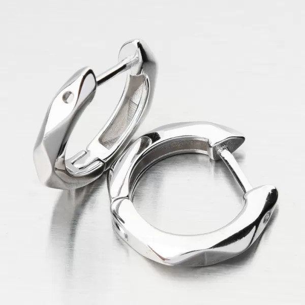 Dámské náušnice stříbro 925 broušené kruhy PKL-2242