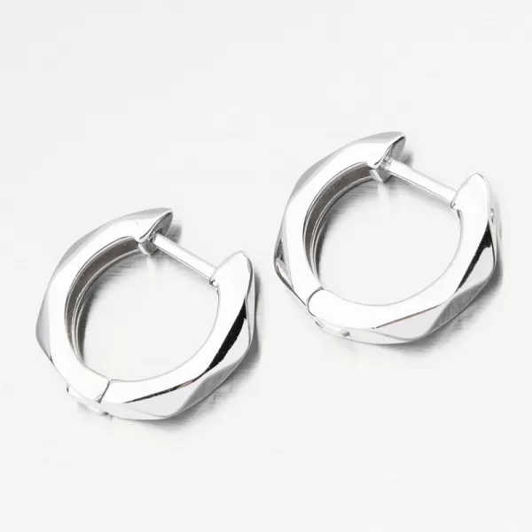 Dámské náušnice stříbro 925 broušené kruhy PKL-2242