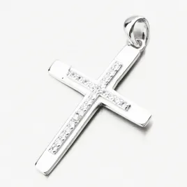 Přívěsek stříbro 925 kříž se zirkony PKL-3159
