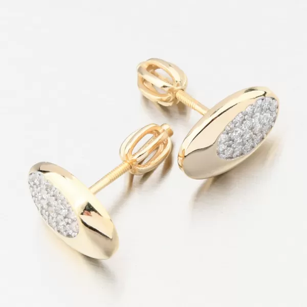 Dámské náušnice stříbro 925 zirkon zlacené PKL-2265