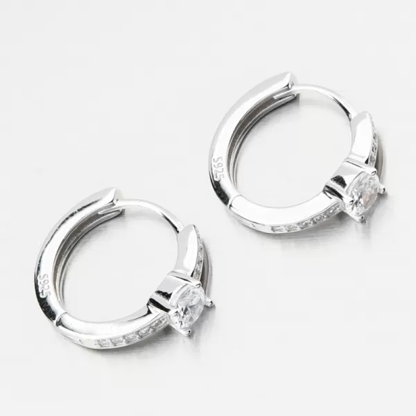 Dámské náušnice stříbro 925 zirkon kruhy PKL-2241