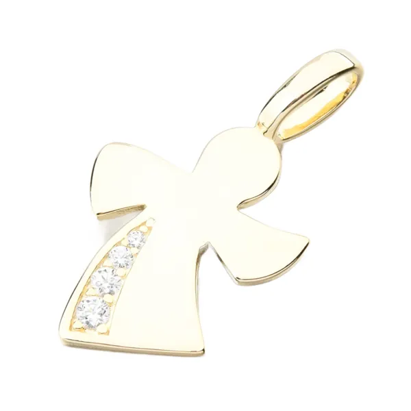 Dámský přívěsek stříbro 925 zirkon zlacený anděl PKL-3163