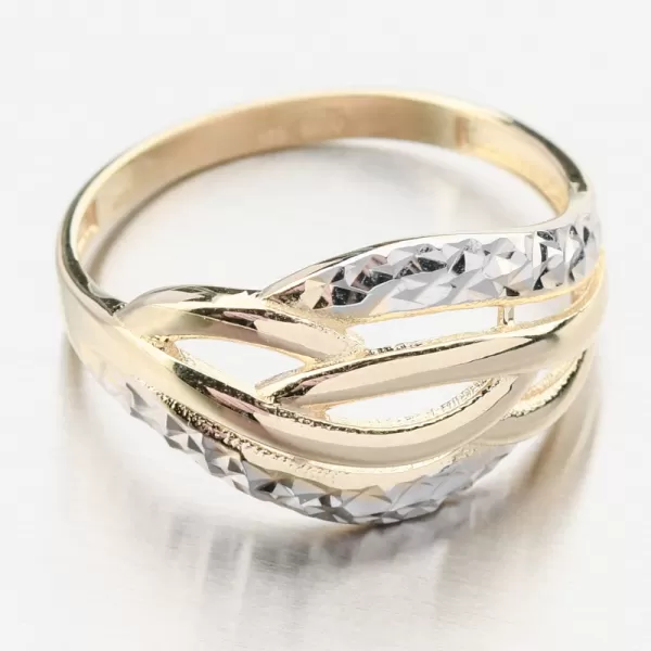 Dámský prsten zlato mix 585 PKL21-044