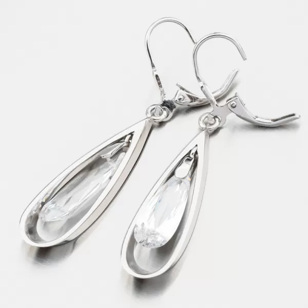 Dámské náušnice stříbro 925 krystaly PKL-2266