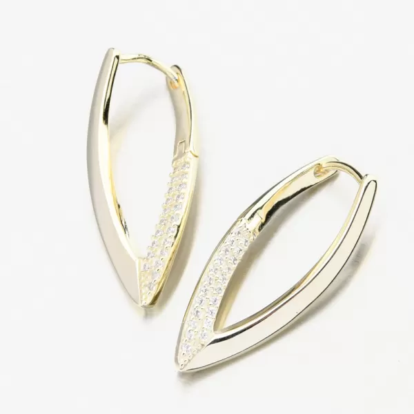 Dámské náušnice stříbro 925 zirkon zlacené PKL-2253